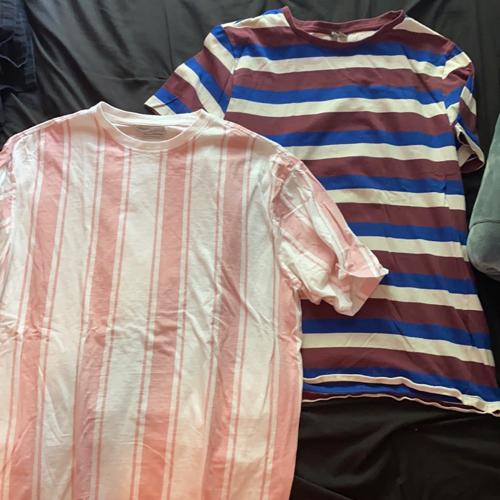 2 Striped T-Shirts (Large)
